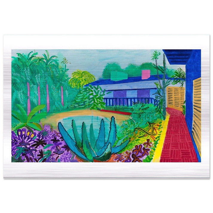 David Hockney - David Hockney Brushed Aluminum Print - 70x100 cm / 28x40 inches | David Hockney Aluminum Print | David Hockney Prints