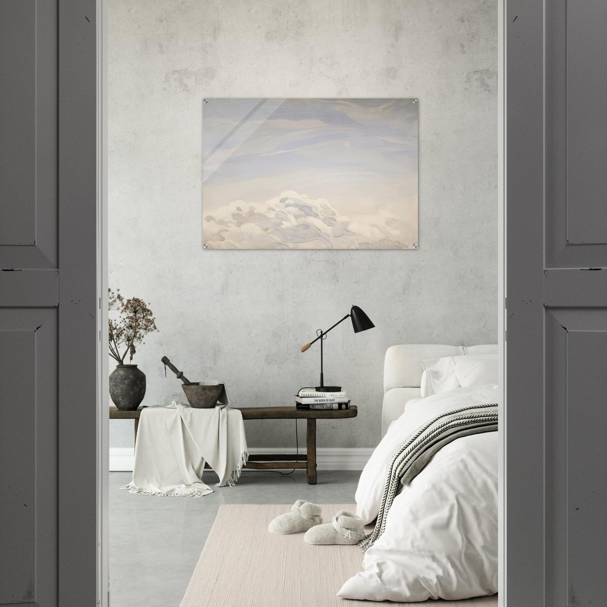 Study for Clouds I - 1979 - Neil Welliver Acrylic Print - 70x100 cm / 28x40″ inches | Neil Welliver Wall Art | Neil Welliver Prints