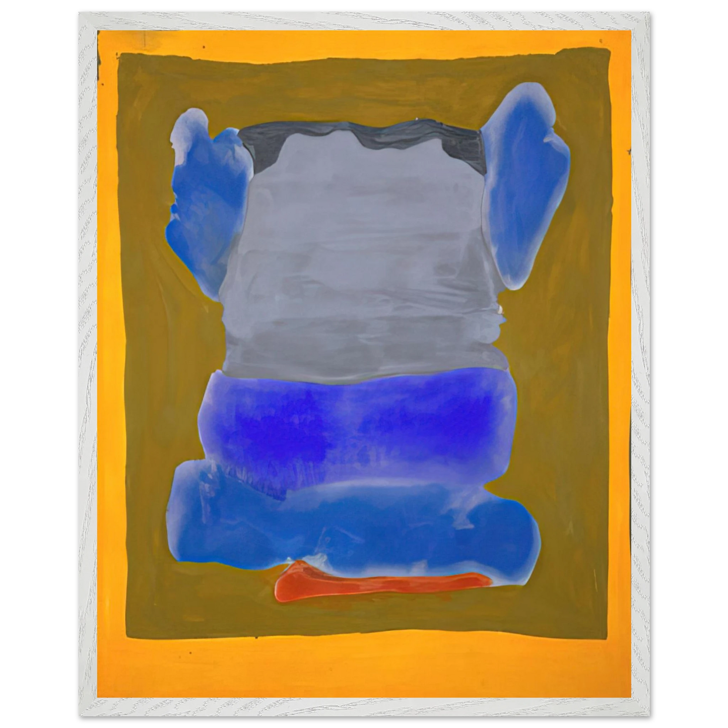 Helen Frankenthaler - Buddha s Court - 1964 Wall art - 13x18 cm / 5x7 inches - Premium Wooden Framed Poster With Fine Art Paper - Black frame