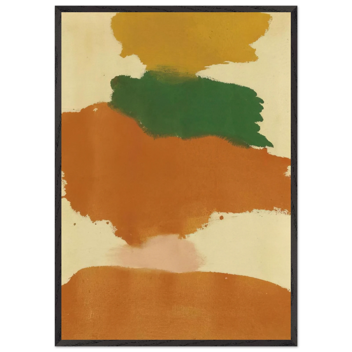 Untitled - 1963 N1 - Helen Frankenthaler 70x100 cm / 28x40 inches Framed Art Print – Black Wooden Frame