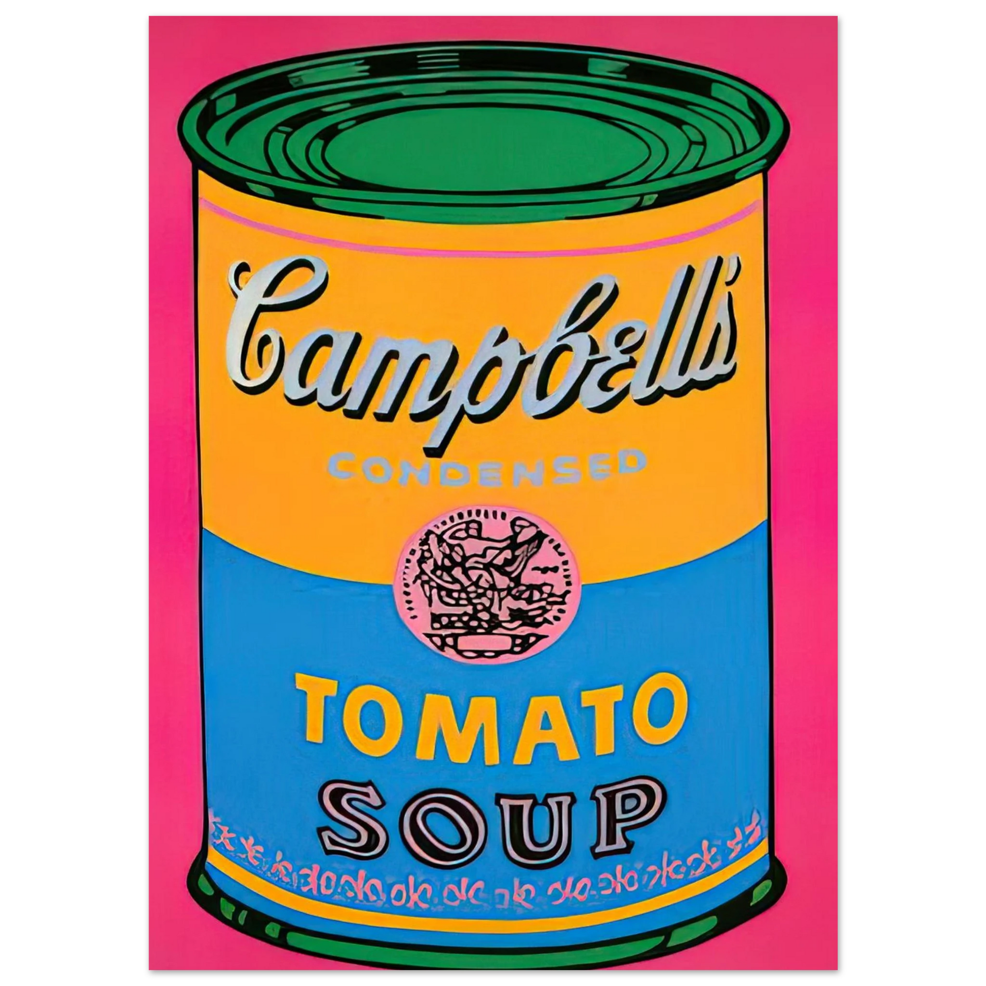 Andy Warhol - Campbell's Soup Can  Fine Art Poster - 75x100 cm / 30x40 inches