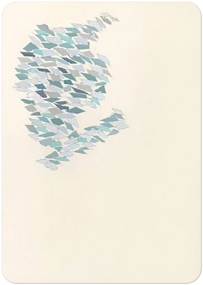 Pastel I - 1971 By Robert Goodnough Pack of 10 Post Cards | Robert Goodnough Post Cards | A6 (10.5 x 14.8 cm) - 4.1 x 5.8 inches