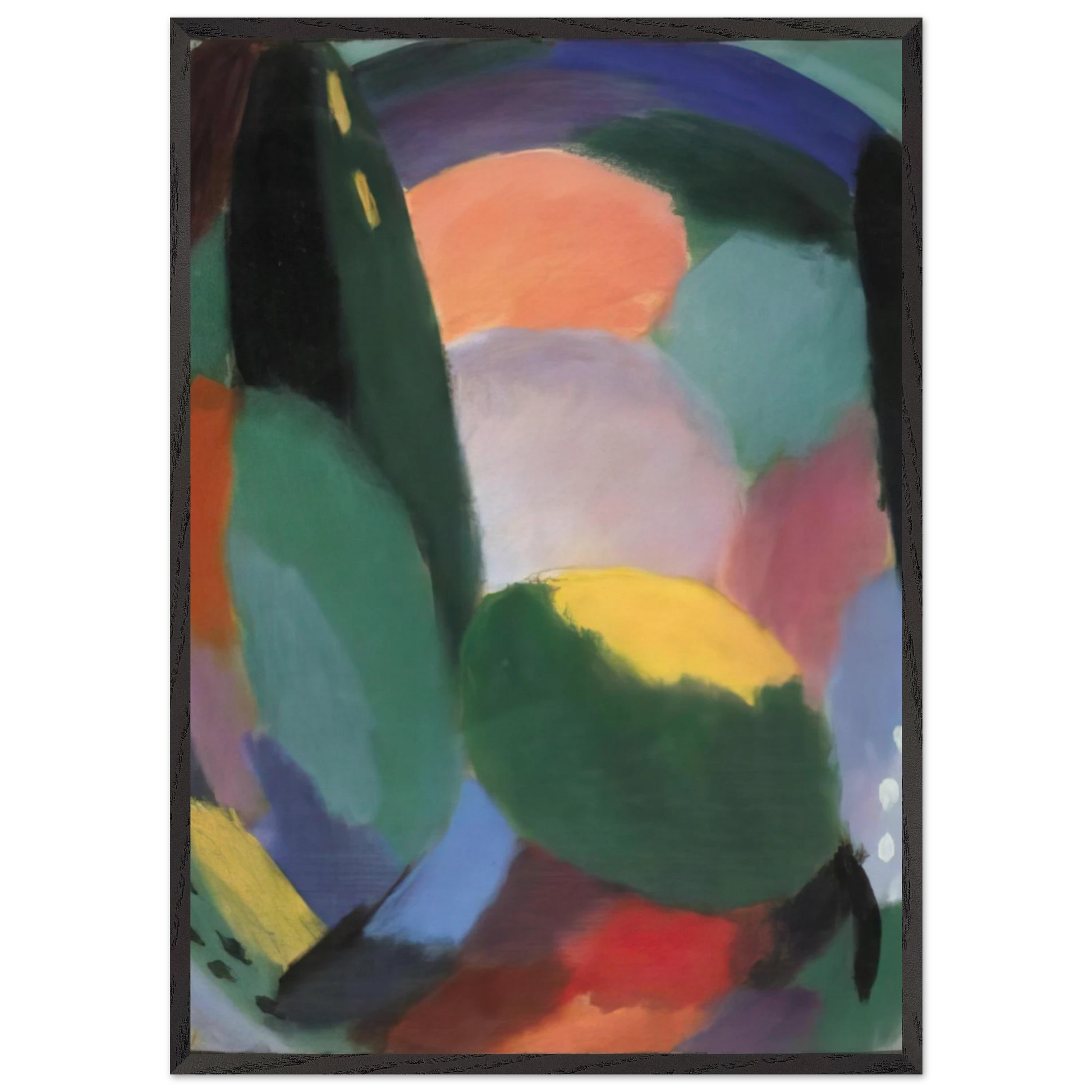 VARIATION GLORREICHER ABEND SOMMERSEGEN II 1917 - Alexej von Jawlensky Framed Art Print – Black Wooden Frame - Default Title - -Framed Art Print