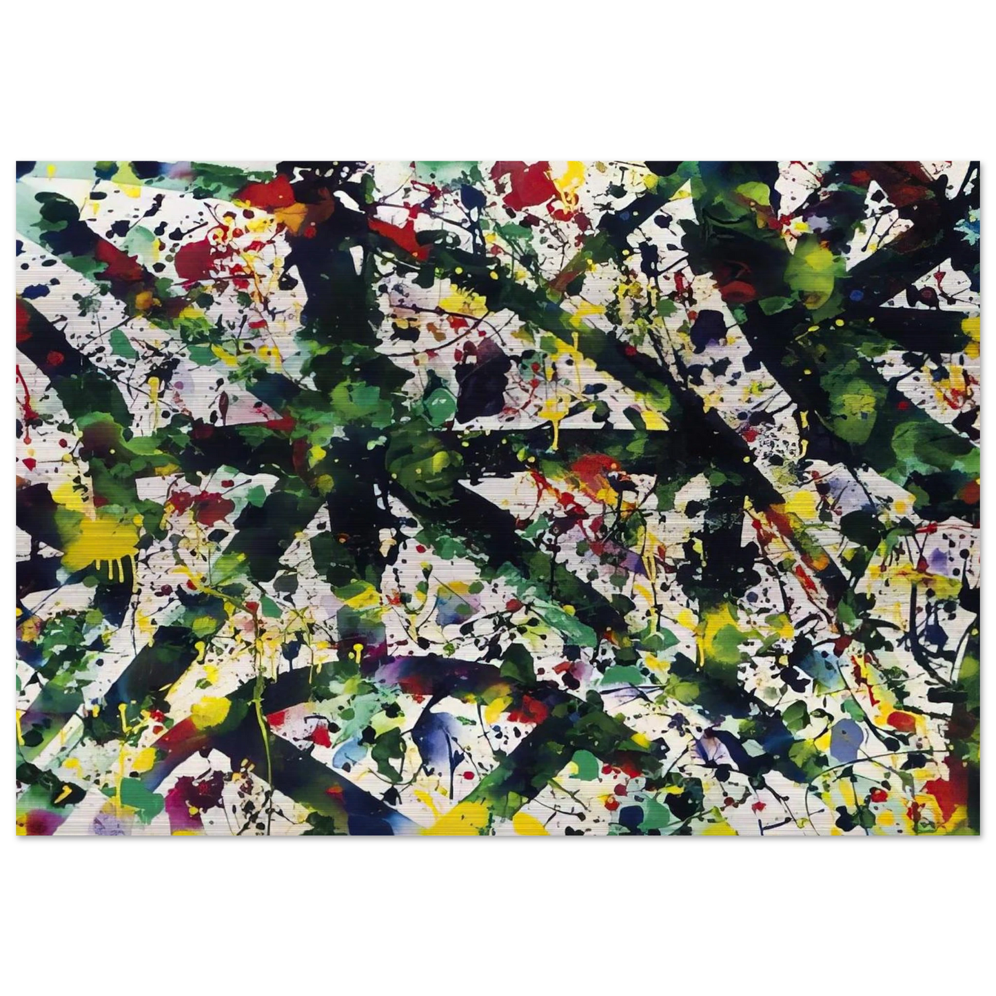 Green Buddha - Sam Francis Brushed Aluminum Print - 70x100 cm / 28x40 inches | Sam Francis Aluminum Print | Sam Francis Prints