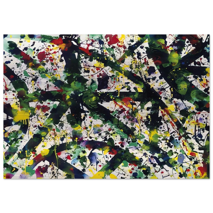 Green Buddha - Sam Francis Brushed Aluminum Print - 70x100 cm / 28x40 inches | Sam Francis Aluminum Print | Sam Francis Prints