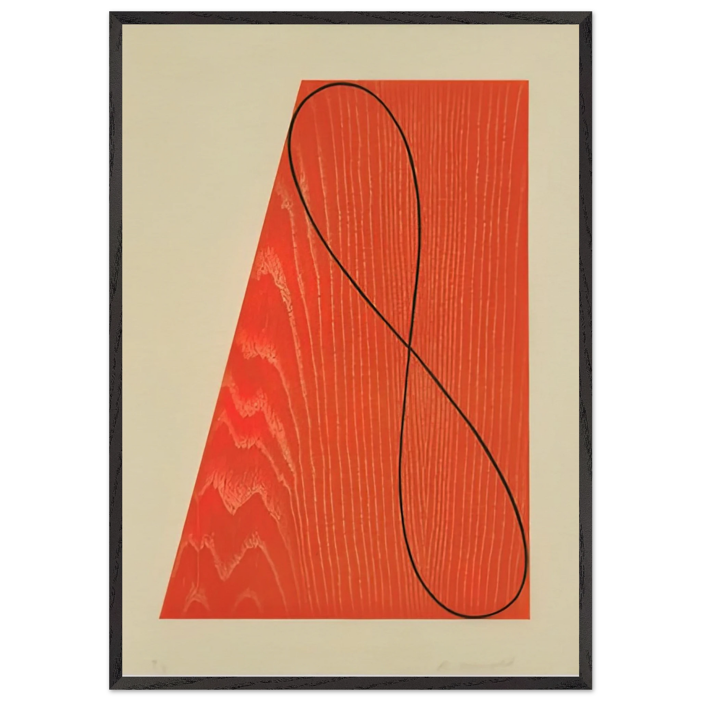 UNTITLED FROM SKOWHEGAN SUITE 1992 - Robert Mangold Framed Art Print – Black Wooden Frame - Default Title - -Framed Art Print