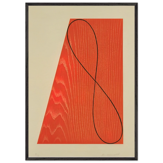 UNTITLED FROM SKOWHEGAN SUITE 1992 - Robert Mangold Framed Art Print – Black Wooden Frame - Default Title - -Framed Art Print