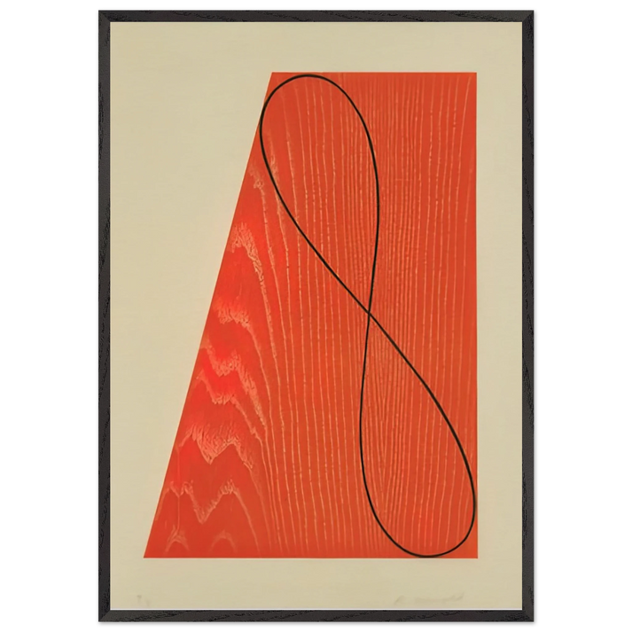 UNTITLED FROM SKOWHEGAN SUITE 1992 - Robert Mangold 70x100 cm / 28x40 inches Framed Art Print – Black Wooden Frame