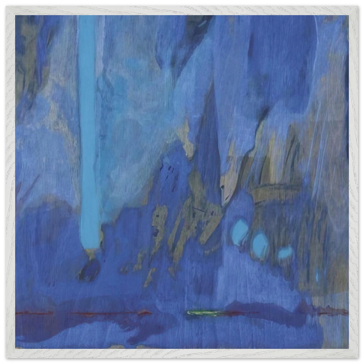 Helen Frankenthaler - Tales of Genji III - 1998 Wall art - 60x90 cm / 24x36 inches - Premium Wooden Framed Poster With Fine Art Paper - Black frame