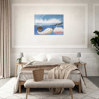 Fruit by the shore - 1992 - Mary Fedden Acrylic Print - 70x100 cm / 28x40″ inches | Mary Fedden Wall Art | Mary Fedden Prints