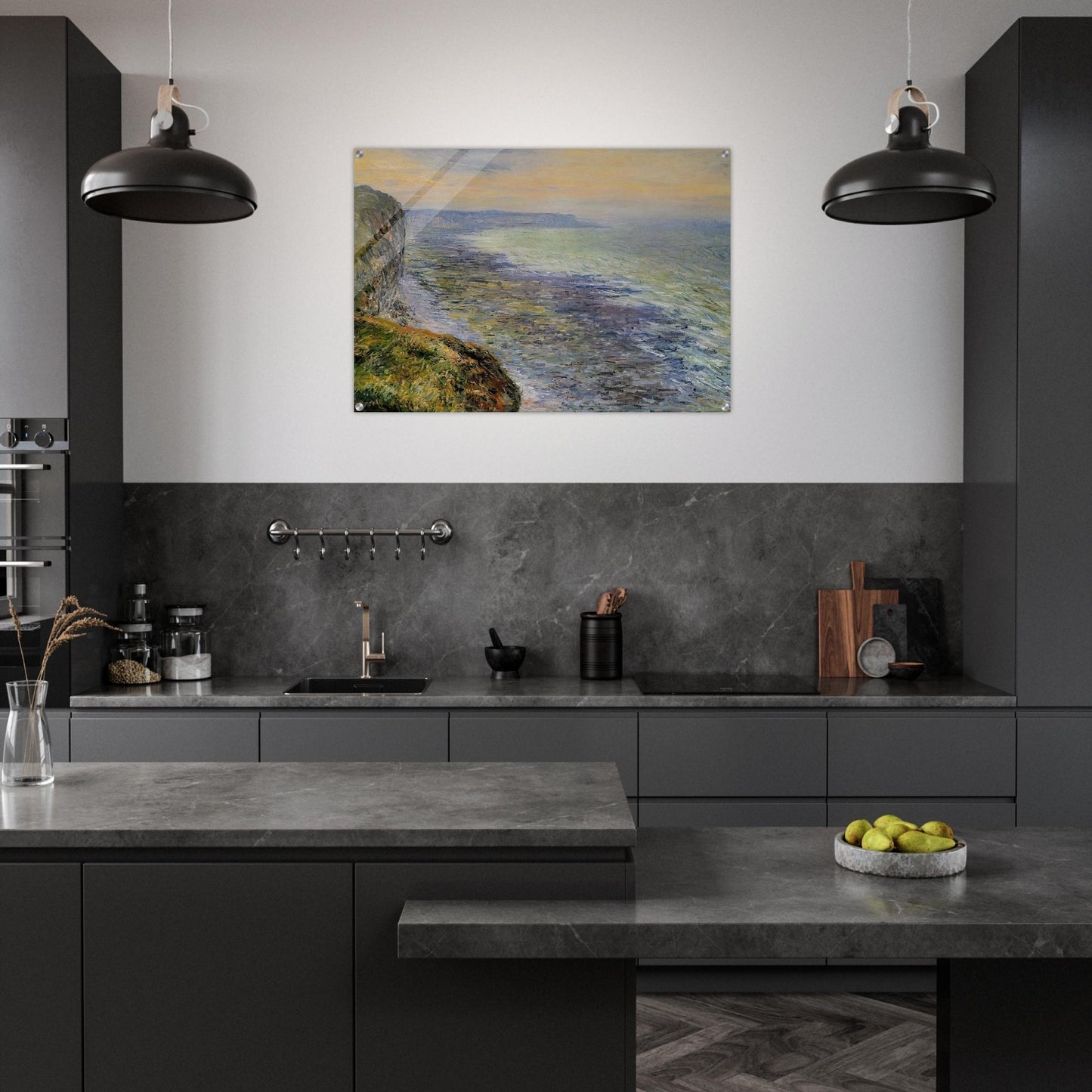 Seascape near Fecamp - claude monet Acrylic Print - 70x100 cm / 28x40″ inches