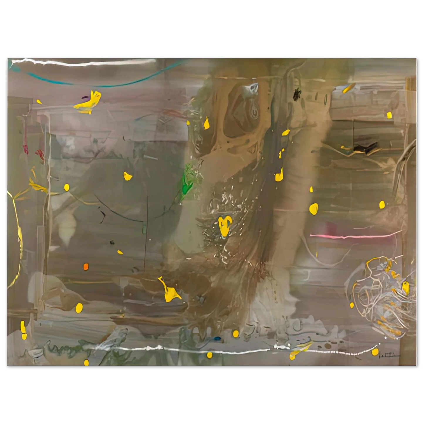 Helen Frankenthaler - Halley’s Comet, 1985- Wall Art - 60x80 cm / 24x32 inches - Fine Art Poster - -