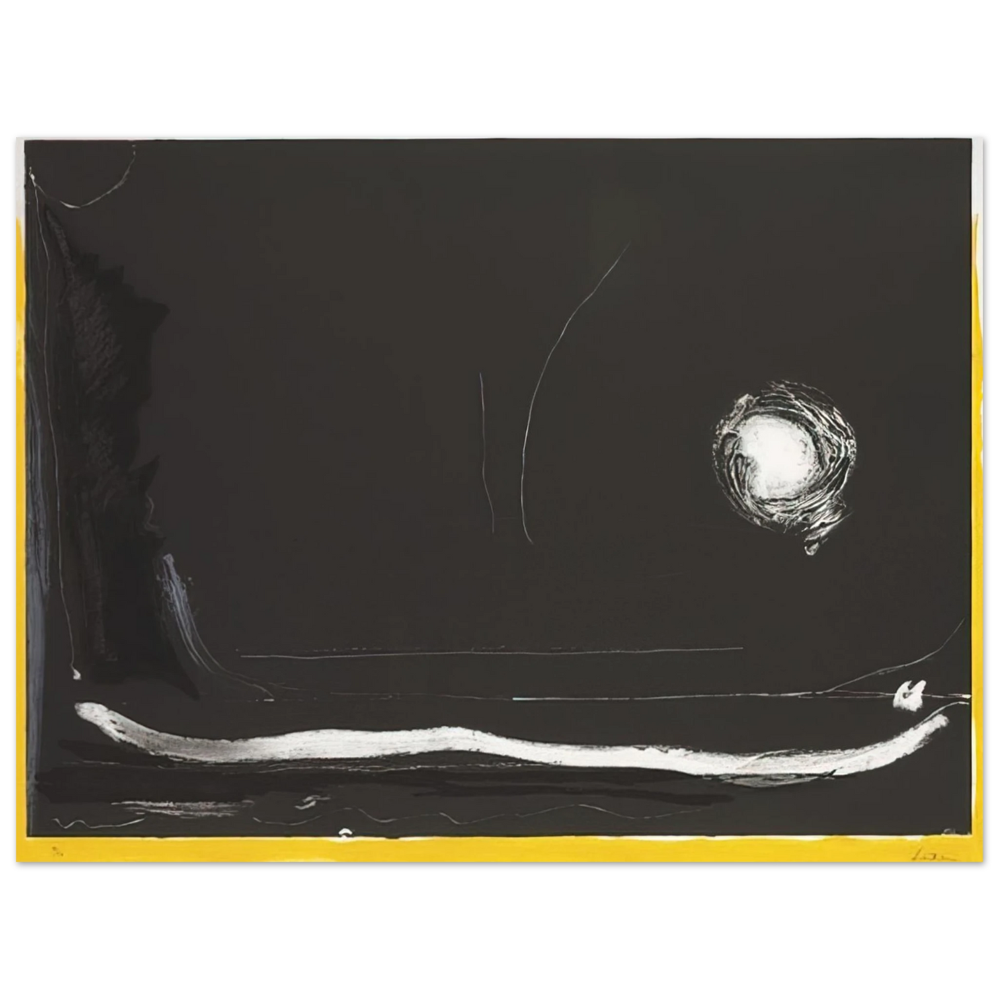Helen Frankenthaler - Yellow Jack - 1985 Wall art - A2 (42 x 59.4  cm) - Fine Art Poster - -