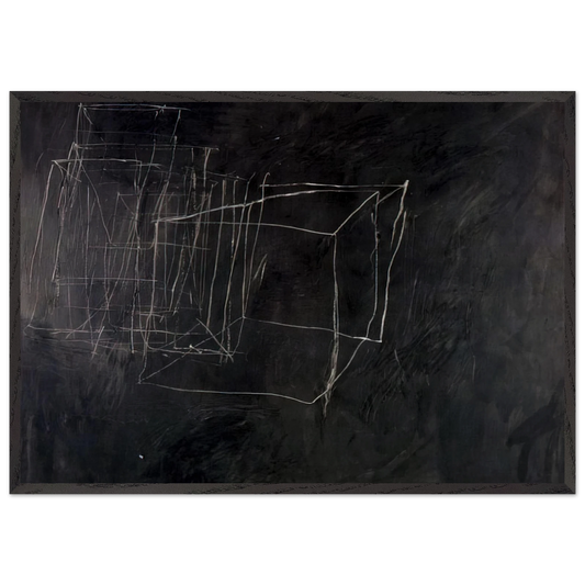 Night Watch - Cy Twombly Framed Art Print – Black Wooden Frame - Default Title - -Framed Art Print