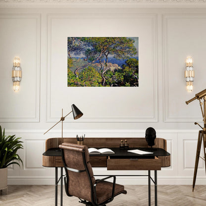 Bordighera - claude monet Brushed Aluminum Print - 70x100 cm / 28x40 inches | claude monet Aluminum Print | claude monet Prints