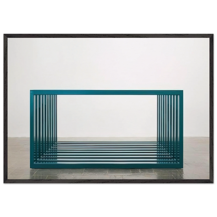 Untitled - 1966 N2 - Donald Judd 70x100 cm / 28x40 inches Framed Art Print – Black Wooden Frame