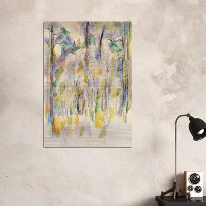 In the Woods - Paul Cézanne Brushed Aluminum Print - 70x100 cm / 28x40 inches | Paul Cézanne Aluminum Print | Paul Cézanne Prints