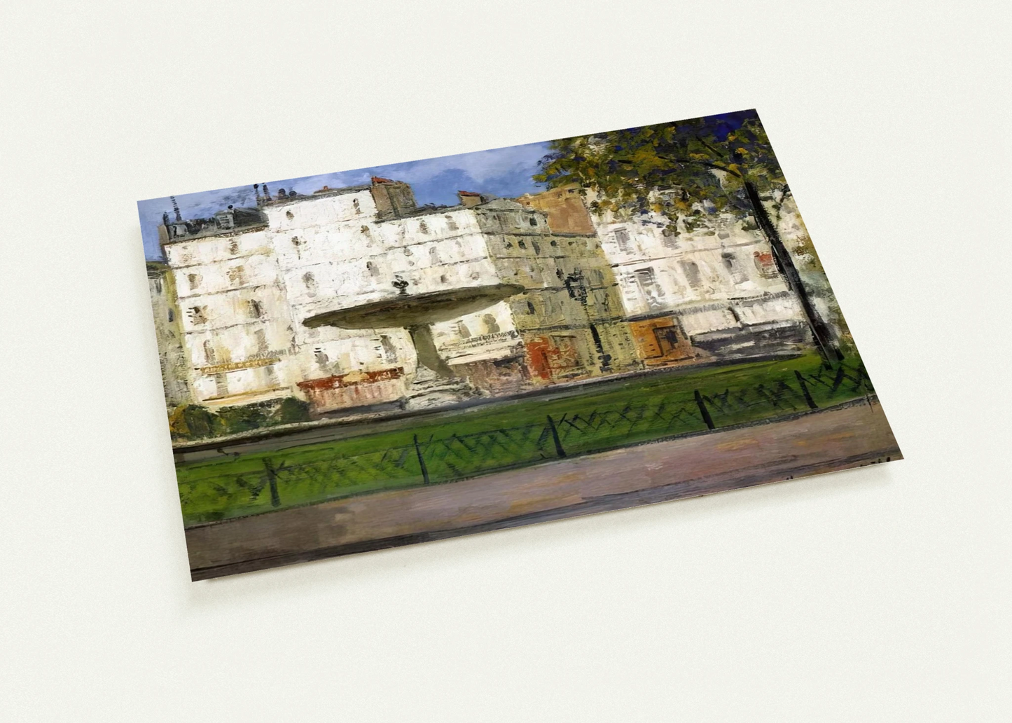 PLACE PIGALLE By Maurice Utrillo Pack of 10 Post Cards | Maurice Utrillo Post Cards | A6 (10.5 x 14.8 cm) - 4.1 x 5.8 inches