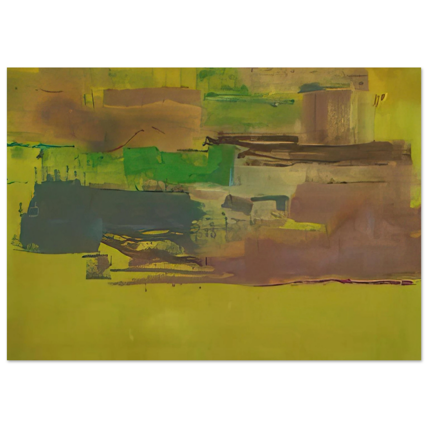 Helen Frankenthaler - August Deep - 1978 Wall art - 60x90 cm / 24x36 inches - Fine Art Poster - -