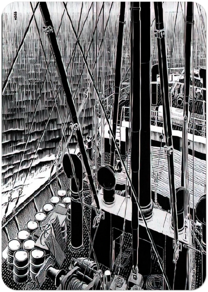 FREIGHTER SEPTEMBER 1936 1936 By MC Escher Pack of 10 Post Cards | MC Escher Post Cards | A6 (10.5 x 14.8 cm) - 4.1 x 5.8 inches