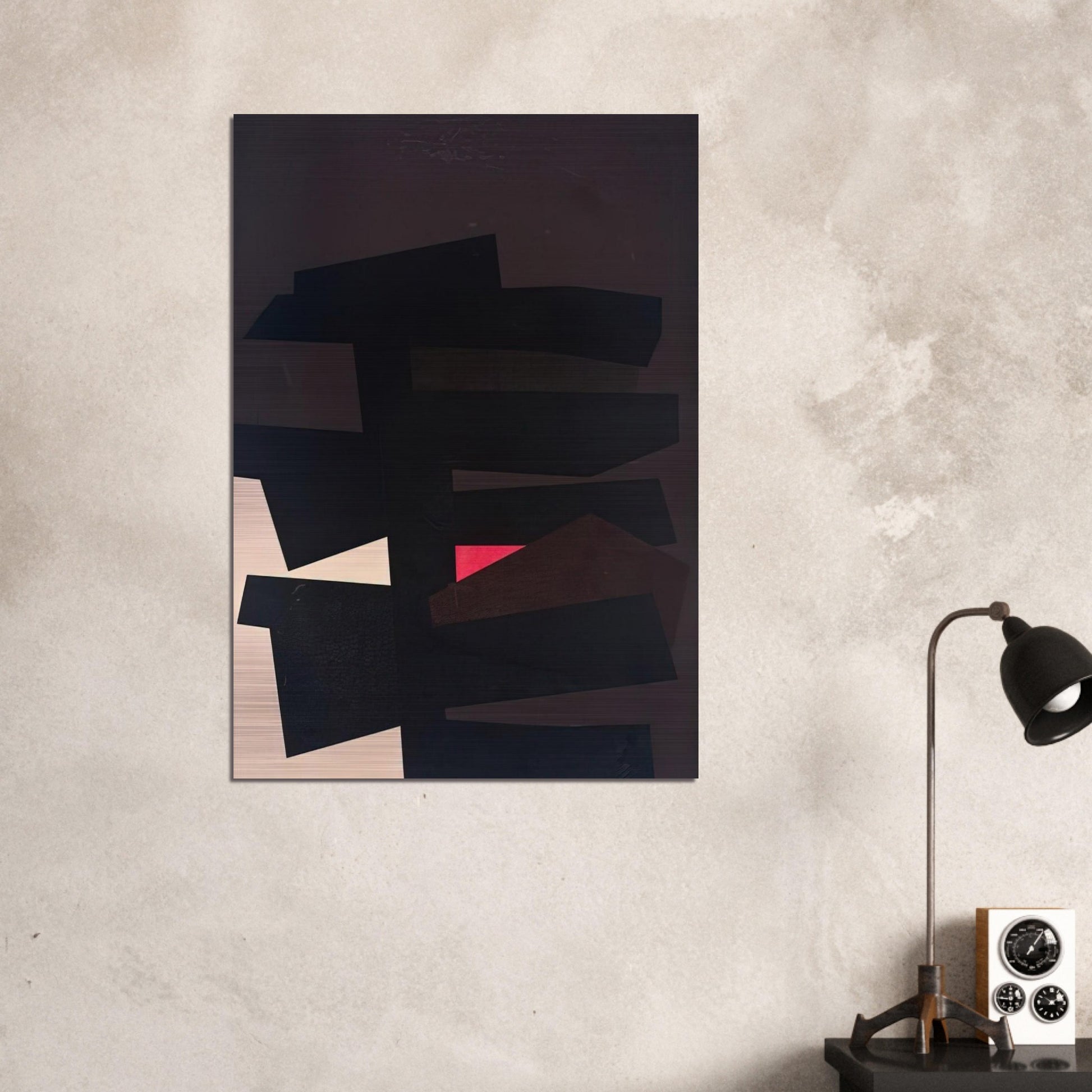 BB #8 - 1962 - Karl Benjamin Brushed Aluminum Print - 70x100 cm / 28x40 inches | Karl Benjamin Aluminum Print | Karl Benjamin Prints