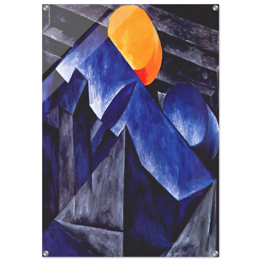 Composition - 1914 - Natalia Goncharova Acrylic Print - 70x100 cm / 28x40″ inches | Natalia Goncharova Wall Art | Natalia Goncharova Prints