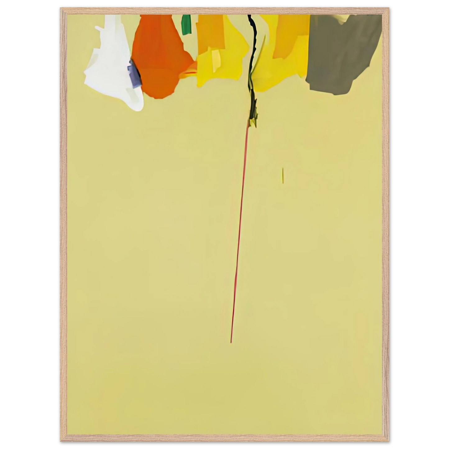Helen Frankenthaler - Rapunzel, 1974- Wall Art - 21x29.7 cm / 8x12" - Premium Wooden Framed Poster With Fine Art Paper - Wood frame