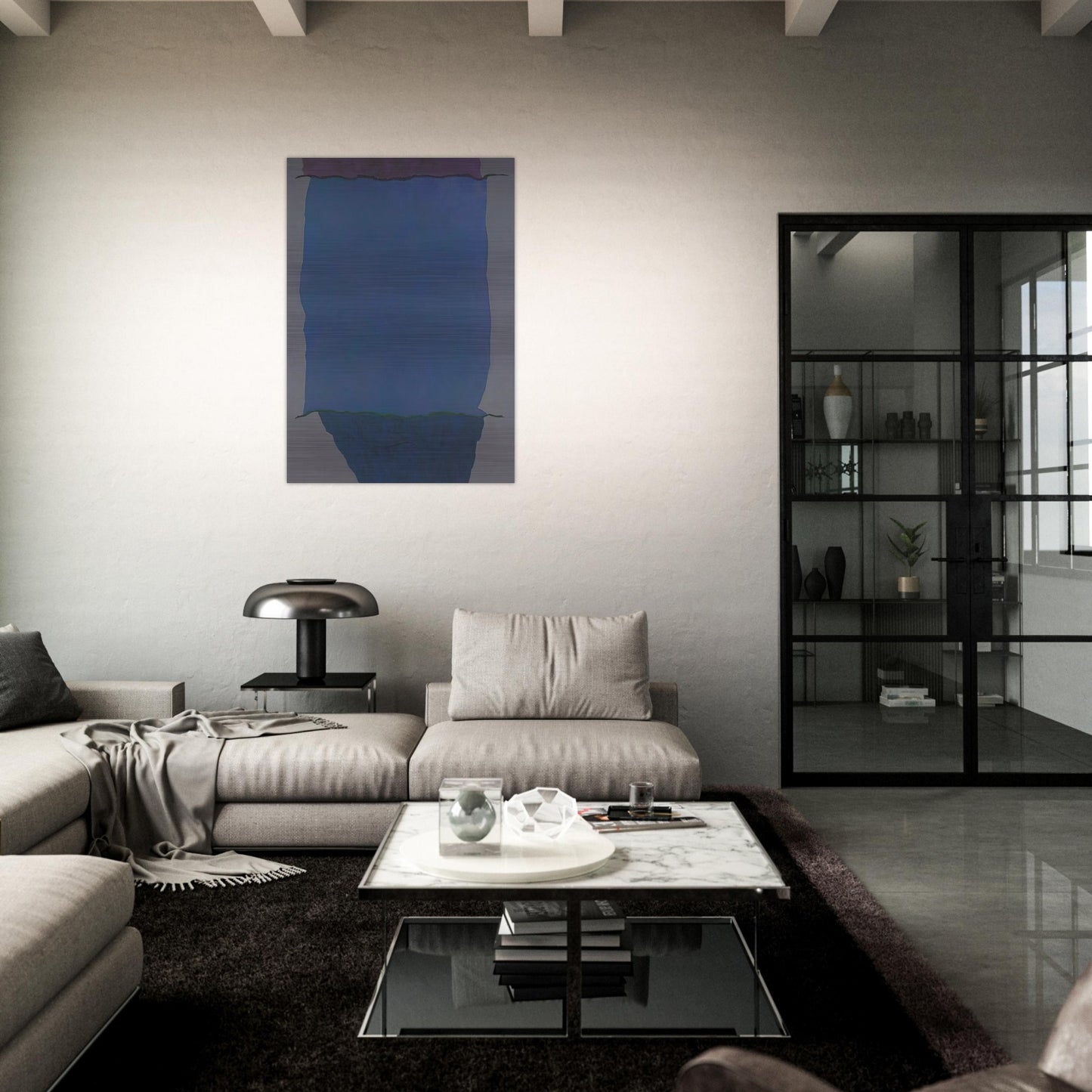 Infinity Field, Lefkada Series - 1979 - Theodoros Stamos Brushed Aluminum Print - 70x100 cm / 28x40 inches | Theodoros Stamos Aluminum Print | Theodoros Stamos Prints