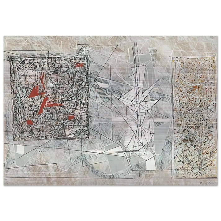 White Space - 1951 - Jimmy Ernst Brushed Aluminum Print - 70x100 cm / 28x40 inches | Jimmy Ernst Aluminum Print | Jimmy Ernst Prints