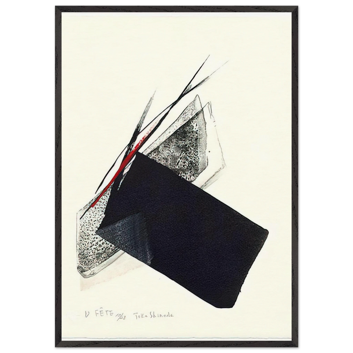 Fete - 1997 - Toko Shinoda 70x100 cm / 28x40 inches Framed Art Print – Black Wooden Frame