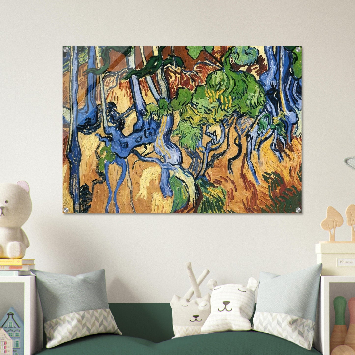 Tree roots - Vincent van Gogh Acrylic Print - 70x100 cm / 28x40″ inches