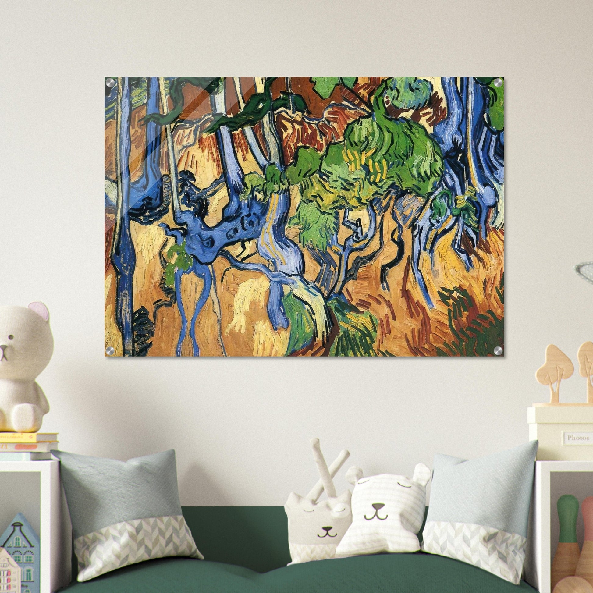 Tree roots - Vincent van Gogh Acrylic Print - 70x100 cm / 28x40″ inches