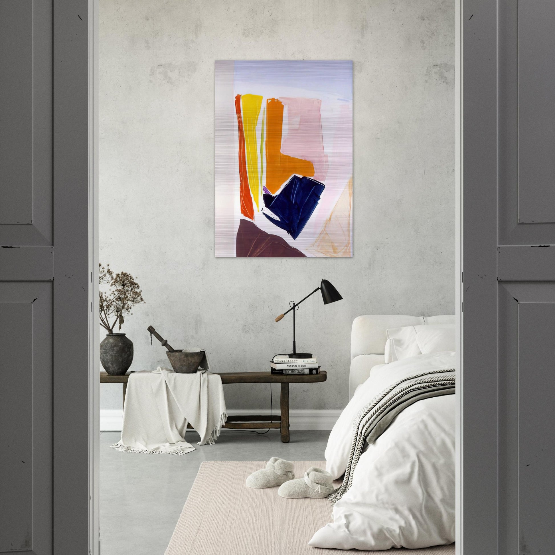 Catalan Via Paris - 1984 - Ronnie Landfield Brushed Aluminum Print - 70x100 cm / 28x40 inches | Ronnie Landfield Aluminum Print | Ronnie Landfield Prints