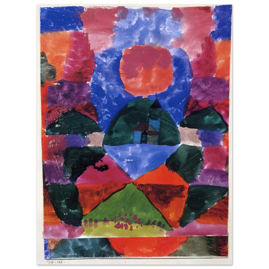 Paul Klee - A PRESSURE OF TEGERNSEE 1919 Fine Art Poster - Default Title