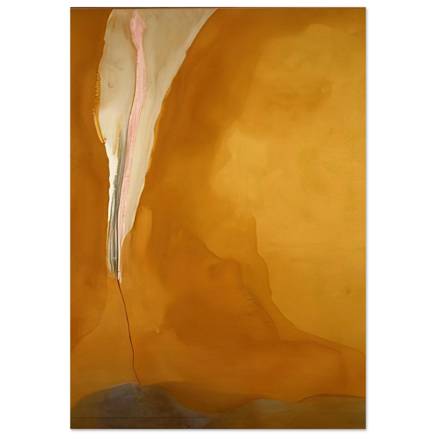 Helen Frankenthaler - Coral Wedge - 1972 Wall art - 30x30 cm / 12x12 inches - Fine Art Poster - -