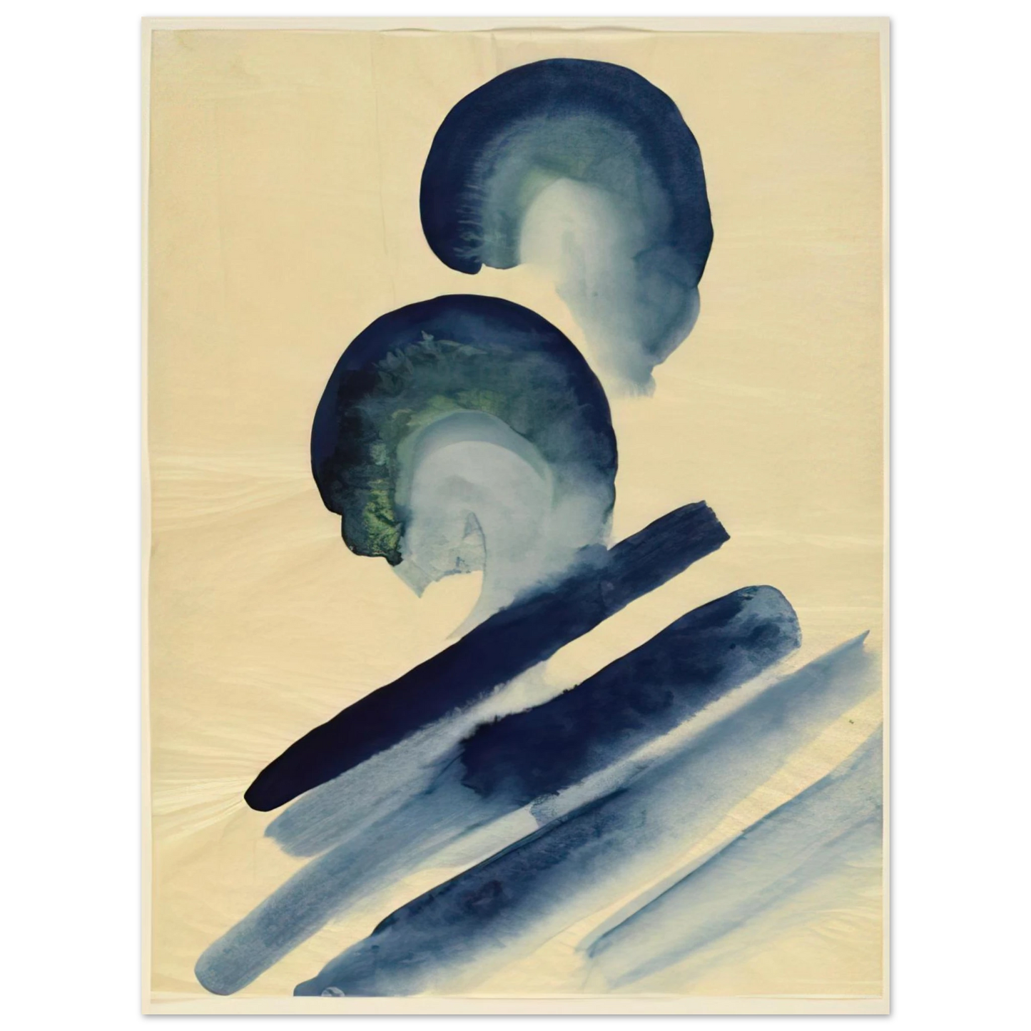 Georgia O'Keeffe - Blue-02 Fine Art Poster - 13x18 cm / 5x7 inches