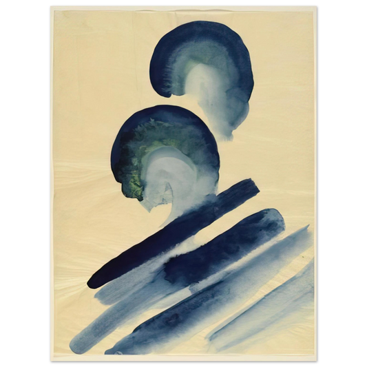 Georgia O'Keeffe - Blue-02 Fine Art Poster - 13x18 cm / 5x7 inches