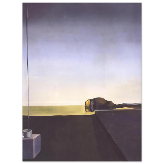 Salvador Dali - THE TRUE PAINTING OF THE ISLE OF THE DEAD BY ARNOLD B%C3%B6CKLIN AT THE HOUR OF THE ANGELUS Fine Art Poster - Default Title