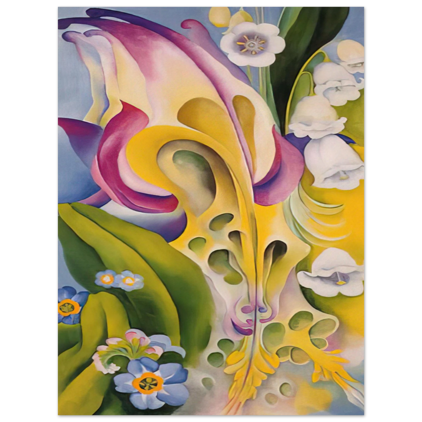 Georgia O'Keeffe - From the Old Garden No 2 Fine Art Poster - 13x18 cm / 5x7 inches