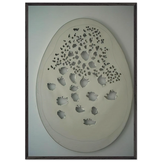 Concept Spatiale - 1963 - Lucio Fontana Framed Art Print – Black Wooden Frame - Default Title - -Framed Art Print