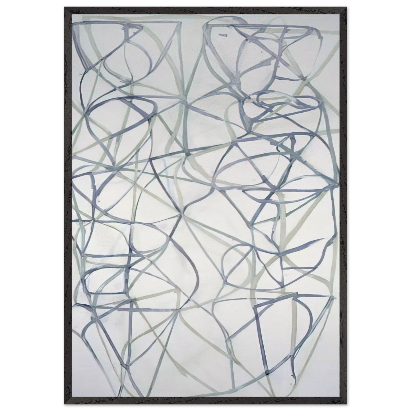 Couplet III - 1989 - Brice Marden Framed Art Print – Black Wooden Frame - Default Title - -Framed Art Print