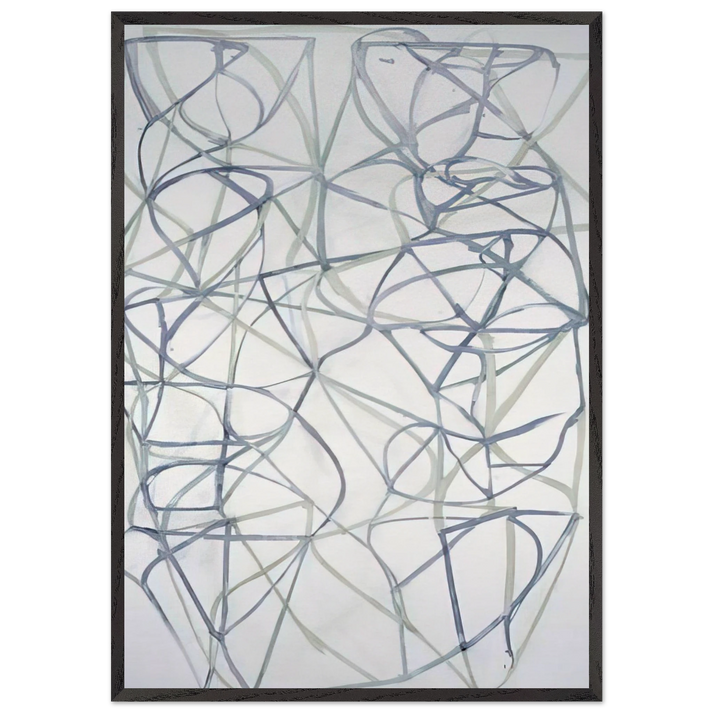 Couplet III - 1989 - Brice Marden 70x100 cm / 28x40 inches Framed Art Print – Black Wooden Frame