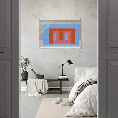 ADOBE VARIANT LUMINOUS DAY 1952 - Josef Albers Acrylic Print - 70x100 cm / 28x40″ inches | Josef Albers Wall Art | Josef Albers Prints