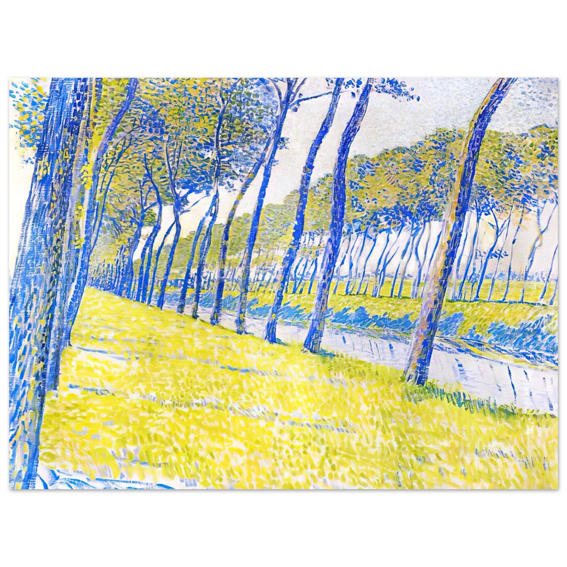 Theo van Rysselberghe - CANAL IN FLANDERS 1894 Fine Art Poster - Default Title