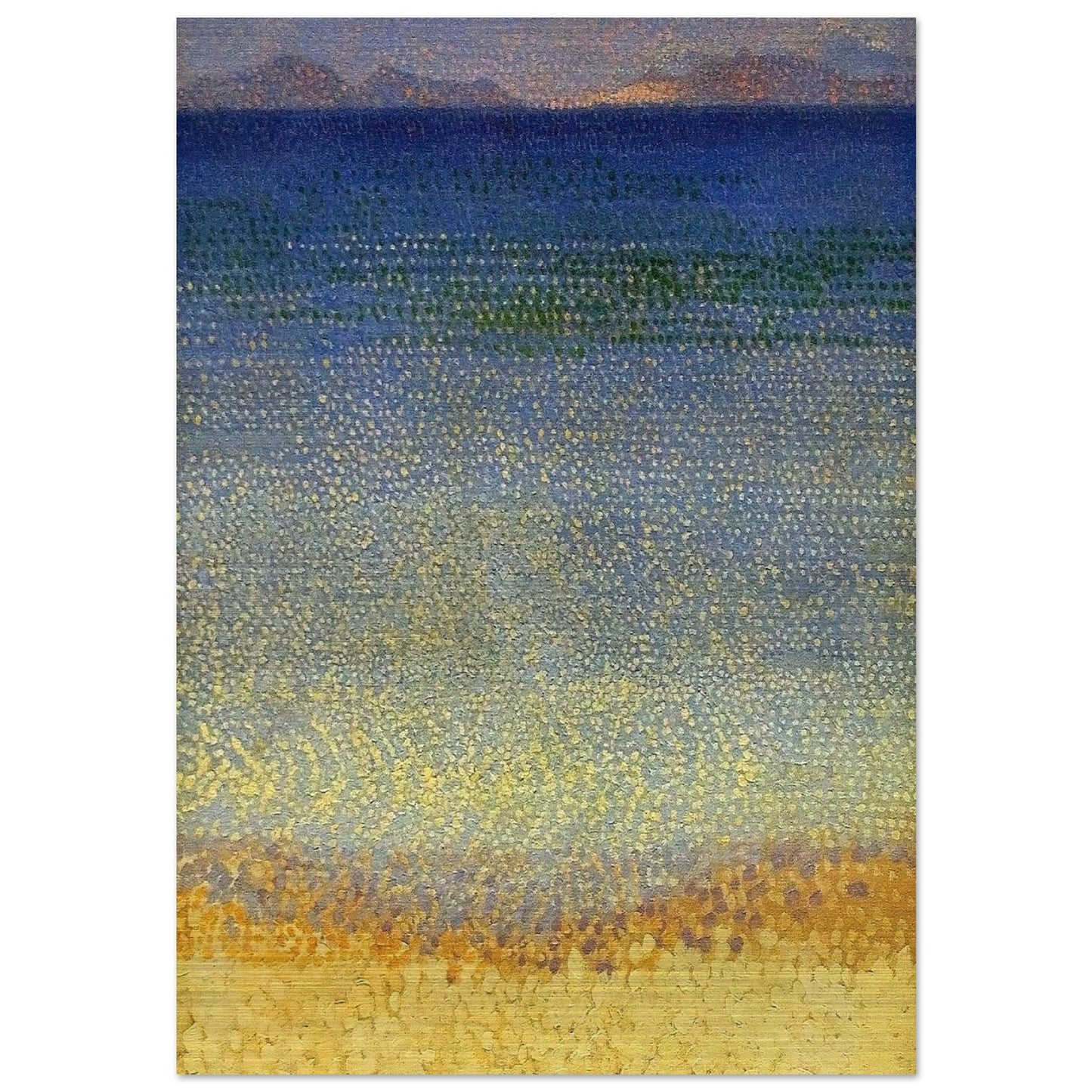 The Iles d'Or The Iles d'Hyeres, Var - Henri-Edmond Cross Brushed Aluminum Print - 70x100 cm / 28x40 inches | Henri-Edmond Cross Aluminum Print | Henri-Edmond Cross Prints