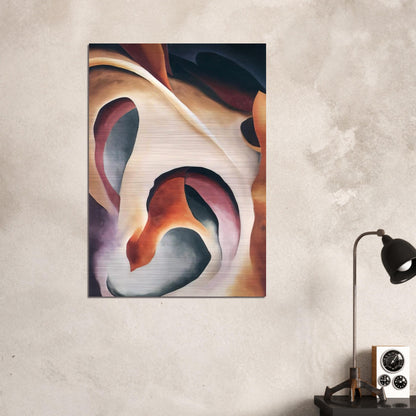 Leaf Motif 2 - Georgia O'Keeffe Brushed Aluminum Print - 70x100 cm / 28x40 inches | Georgia O'Keeffe Aluminum Print | Georgia O'Keeffe Prints