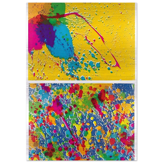 Morning Series - 1974 - Walasse Ting Brushed Aluminum Print - 70x100 cm / 28x40 inches | Walasse Ting Aluminum Print | Walasse Ting Prints