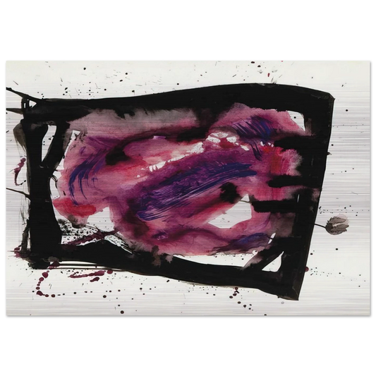 Untitled  SF72-1009  - Sam Francis Brushed Aluminum Print - 70x100 cm / 28x40 inches | Sam Francis Aluminum Print | Sam Francis Prints