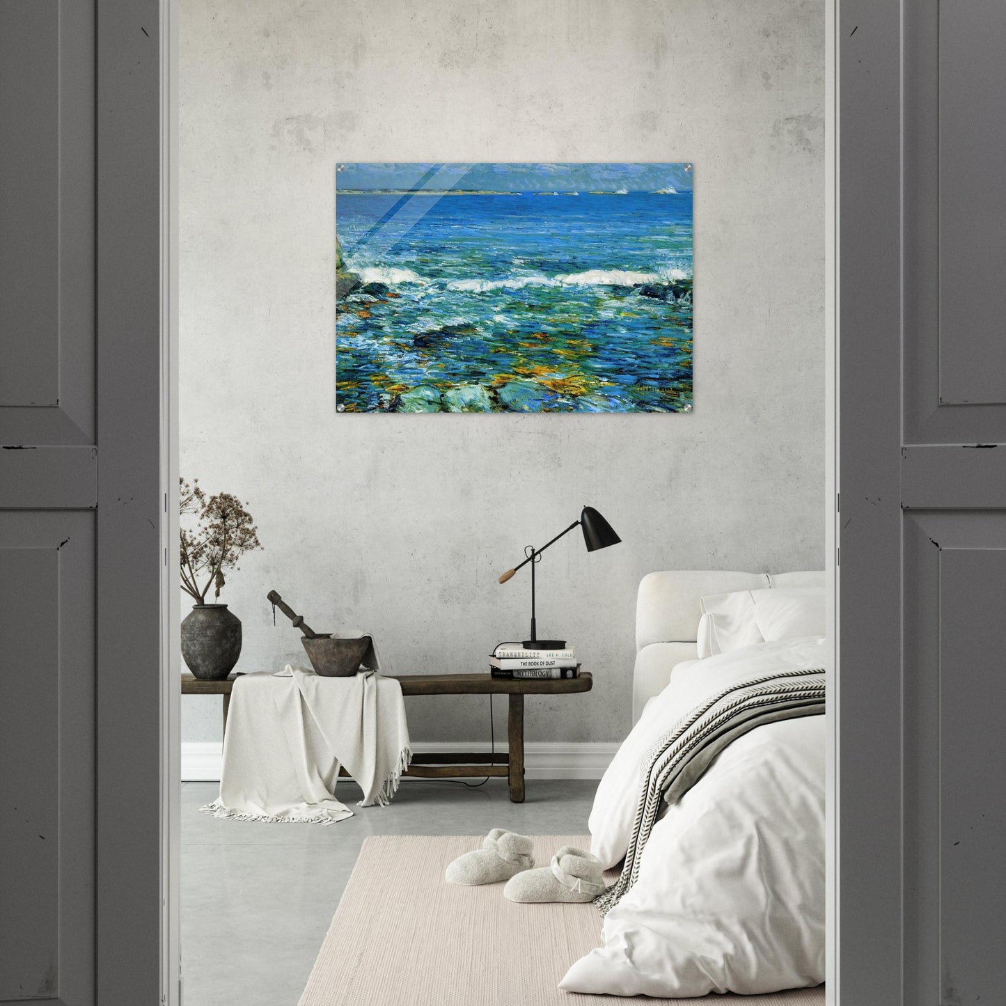 Duck Island from Appledore - Childe Hassam Acrylic Print - 70x100 cm / 28x40″ inches | Childe Hassam Wall Art | Childe Hassam Prints
