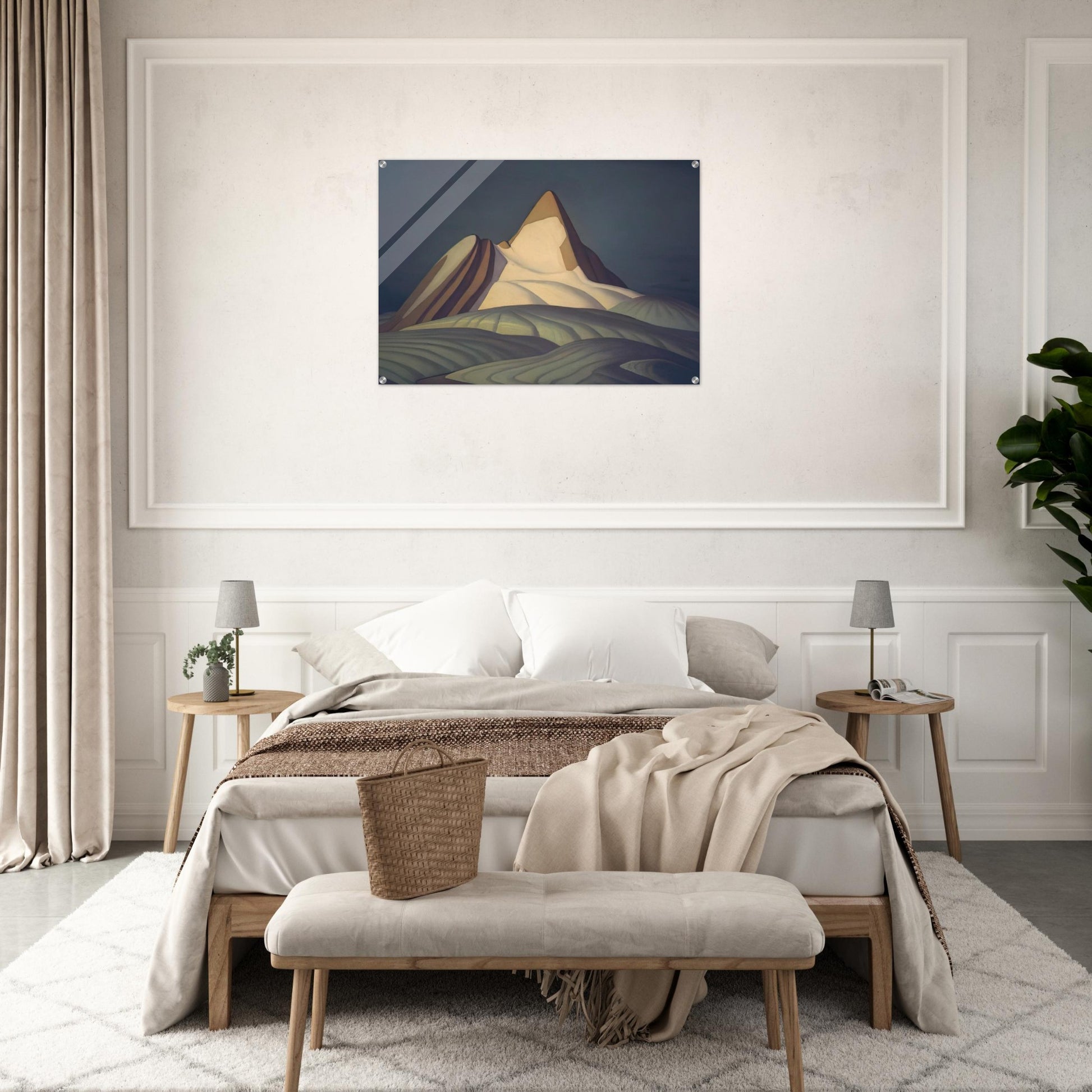 Isolation Peak, Rocky Mountains - 1930 - Lawren Harris Acrylic Print - 70x100 cm / 28x40″ inches | Lawren Harris Wall Art | Lawren Harris Prints